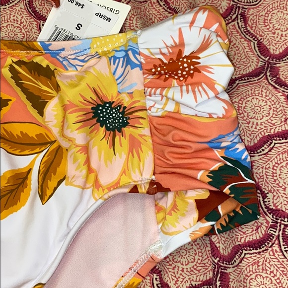 Gibson latimer S swimsuit bikini floral high waist - Picture 4 of 6